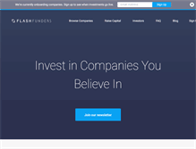Tablet Screenshot of flashfunders.com